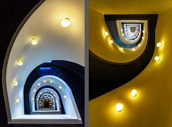 Stiegenhaus/Treppenhaus im Hotel Ohla Barcelona in Barcelona, Spanien