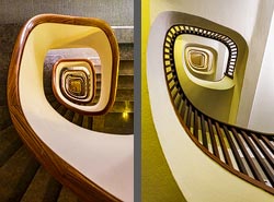 Stiegenhaus/Treppenhaus im Park Hotel in Barcelona, Spanien