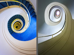 Stiegenhaus/Treppenhaus im Kempinski Hotel Bristol in Berlin, Deutschland