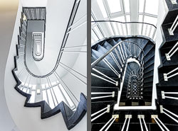 Stiegenhaus/Treppenhaus im Hardenberghaus in Berlin, Deutschland