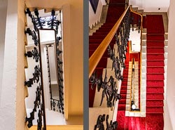 Stiegenhaus/Treppenhaus im Liechtenstein-Haus in Břeclav, Tschechien