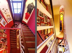 Stiegenhaus/Treppenhaus im Hotel Pelirocco in Brighton, England