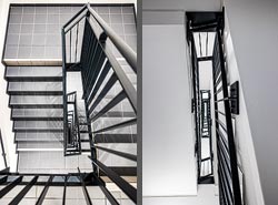 Stiegenhaus/Treppenhaus im Leonardo Hotel in Dortmund, Deutschland