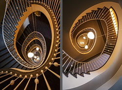 Stiegenhaus/Treppenhaus im Hotel Holiday Inn Am Zwinger in Dresden, Deutschland