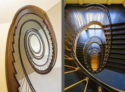 Stiegenhaus/Treppenhaus in Dresden, Deutschland