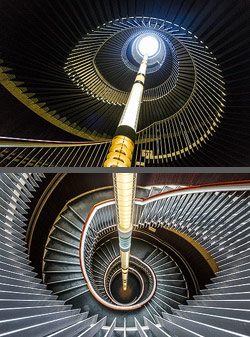 Stiegenhaus/Treppenhaus in der Usher Hall in Edinburgh, Schottland