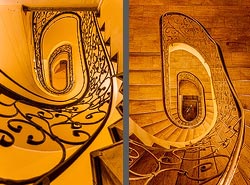 Stiegenhaus/Treppenhaus im Hotel Ebners Waldhof am See in Fuschl am See, Österreich