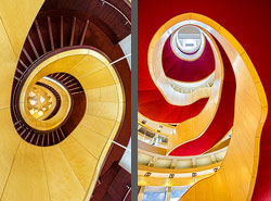 Stiegenhaus/Treppenhaus im Theater Royal in Glasgow, Schottland