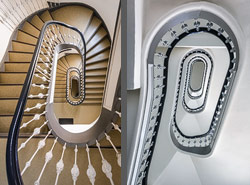 Stiegenhaus/Treppenhaus in Hamburg, Deutschland