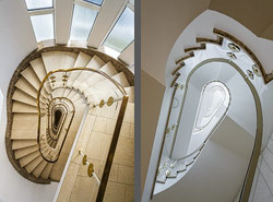 Stiegenhaus/Treppenhaus in Hamburg, Deutschland