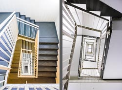 Stiegenhaus/Treppenhaus im Hotel Seepark Wörthersee Resort in Klagenfurt, Österreich