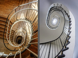 Stiegenhaus/Treppenhaus in Leipzig, Deutschland