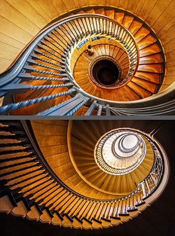 Stiegenhaus/Treppenhaus im Einrichtungshaus Heal's in London, England