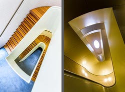 Stiegenhaus/Treppenhaus in der Newport Street Gallery in London, England