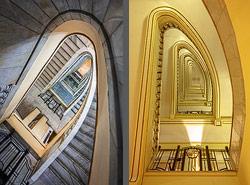 Stiegenhaus/Treppenhaus im Museum Círculo de Bellas Artes in Madrid, Spain