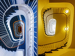 Stiegenhaus/Treppenhaus in München, Deutschland