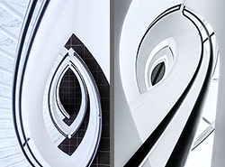 Stiegenhaus/Treppenhaus in München, Deutschland