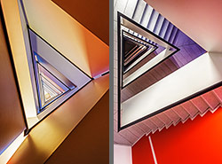 Stiegenhaus/Treppenhaus in München, Deutschland