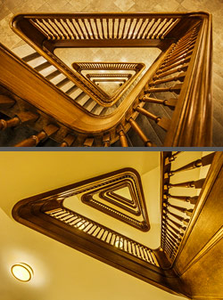 Stiegenhaus/Treppenhaus im Ludwigpalais Munich, Germany