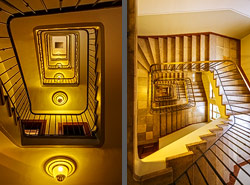 Stiegenhaus/Treppenhaus bei Dallmayrs in München, Deutschland