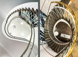 Stiegenhaus/Treppenhaus in der IHK Nürnberg für Mittelfranken,  in Nürnberg, Deutschland