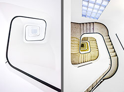 Stiegenhaus/Treppenhaus in der argentinischen Botschaft in Wien, Österreich