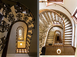 Stiegenhaus/Treppenhaus in Wien, Österreich