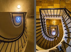 Stiegenhaus/Treppenhaus in Wien, Österreich