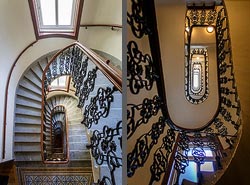 Stiegenhaus/Treppenhaus in Wien, Österreich