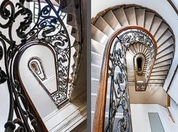 Stiegenhaus/Treppenhaus in Wien, Österreich