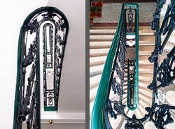 Stiegenhaus/Treppenhaus in einem Wohnhaus in Wien, Österreich