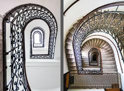 Stiegenhaus/Treppenhaus in Wien, Österreich