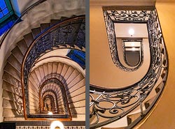 Stiegenhaus/Treppenhaus in Wien, Österreich