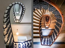 Stiegenhaus/Treppenhaus in Wien, Österreich