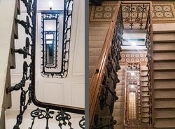 Stiegenhaus/Treppenhaus in Wien, Österreich