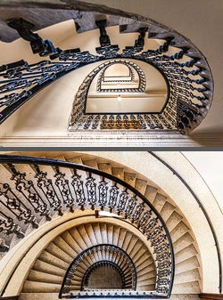 Stiegenhaus/Treppenhaus in Wien, Österreich