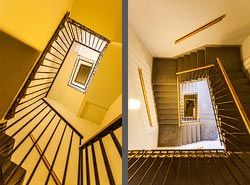 Stiegenhaus/Treppenhaus in Wien, Österreich