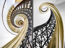 Stiegenhaus/Treppenhaus in Wien, Österreich