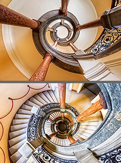 Stiegenhaus/Treppenhaus in Wien, Österreich