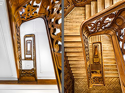 Stiegenhaus/Treppenhaus in Wien, Österreich