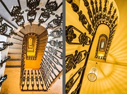 Stiegenhaus/Treppenhaus in Wien, Österreich