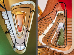 Stiegenhaus/Treppenhaus im Phantastenmuseum in Wien, Österreich