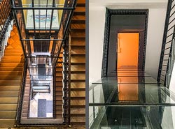 Stiegenhaus/Treppenhaus im Mechitaristenkloster in Wien, Österreich