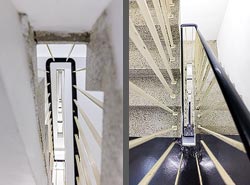 Stiegenhaus/Treppenhaus in der Arbeiterkammer Wien, Österreich