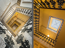 Stiegenhaus/Treppenhaus in Wien, Österreich