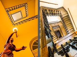 Stiegenhaus/Treppenhaus in Wien, Österreich