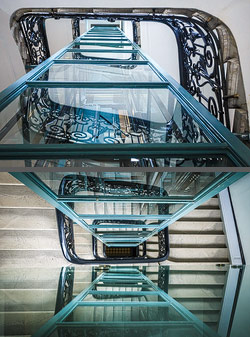 Stiegenhaus/Treppenhaus in Wien, Österreich