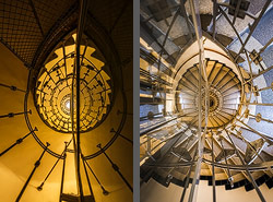 Stiegenhaus/Treppenhaus in Wien, Österreich