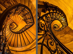 Stiegenhaus/Treppenhaus in Wien, Österreich