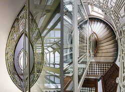 Stiegenhaus/Treppenhaus in Wien, Österreich